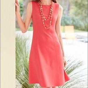 Talbots Coral Sleeveless Dress